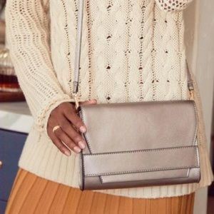 Summer & Rose Celine Crossbody Bag Silver  NWT